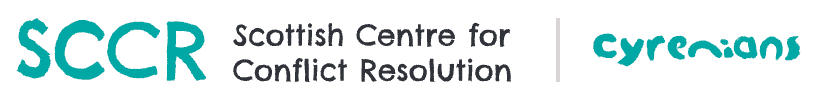 Logo of the Scottish Centre for Conflict Resolution and the Cyrenians